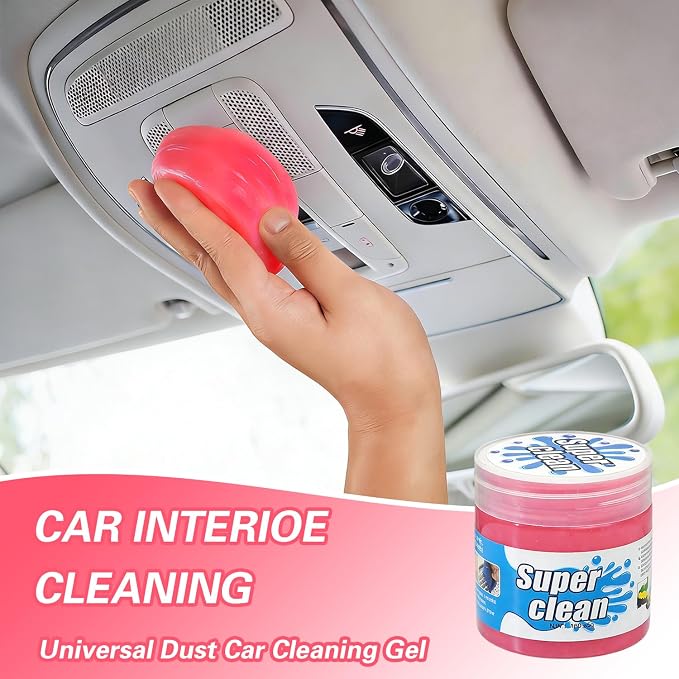 4-Pack Car Cleaning Gel, 5.6 oz Each, Universal Auto Cleaning Putty Slime, Dust Remover for Car Vents, Dashboard, Keyboard & Interior Accessories