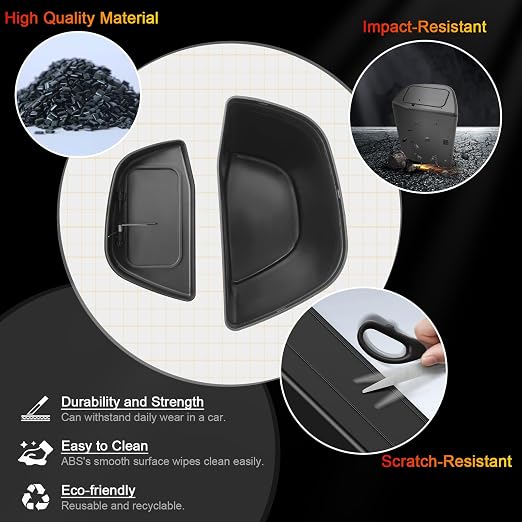 for Toyota RAV4 Trash Can for 2019-2025 Toyota RAV4 Small Car Trash Bin for Side Door RAV4 Front Right Door Trash Garbage Bin w/Lid for Toyota RAV4 Accessories (RAV4 Right Side)