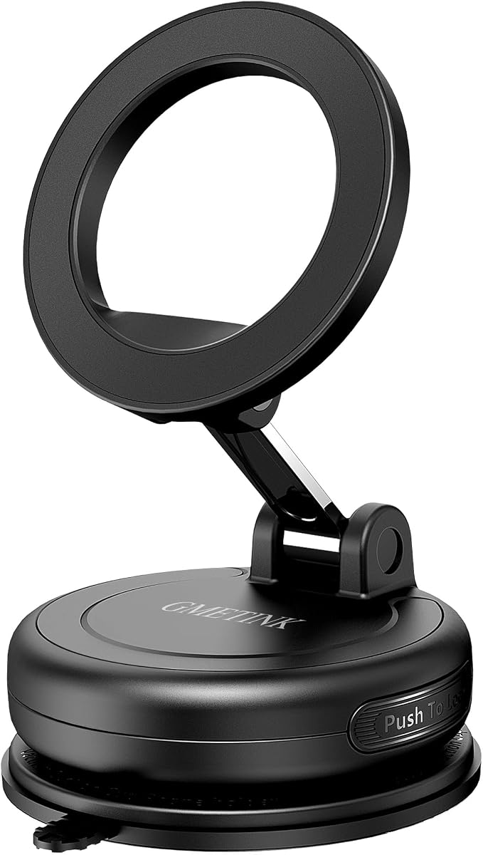 Car Phone Holder for Magsafe | 360° Rotation and Dual-axis Adjustment, Up to 78LBS Suction, Compatible with Magsafe Case,for iPhone,Galaxy Ultra/26+/26