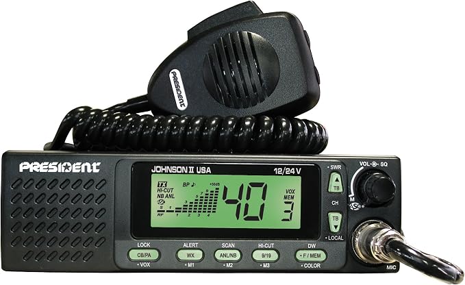 President Johnson II USA CB Radio 12/24V