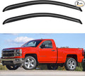 Window Visors Rain Guards for 2014-2018 Chevy Silverado/GMC Sierra 1500 Regular Cab, Out-Channel Window Vent Wind Deflectors Visors Shades for 15-19 Silverado/Sierra 2500HD 3500HD, 2PCS