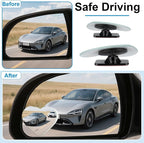 Blind Spot Mirrors 2 Pack, Frameless Side Mirror Blindspot Convex HD Glass Car Accessories, Side View Mirror Blindspot with Wide Angle Adjustable Stick for Car SUV and Trucks