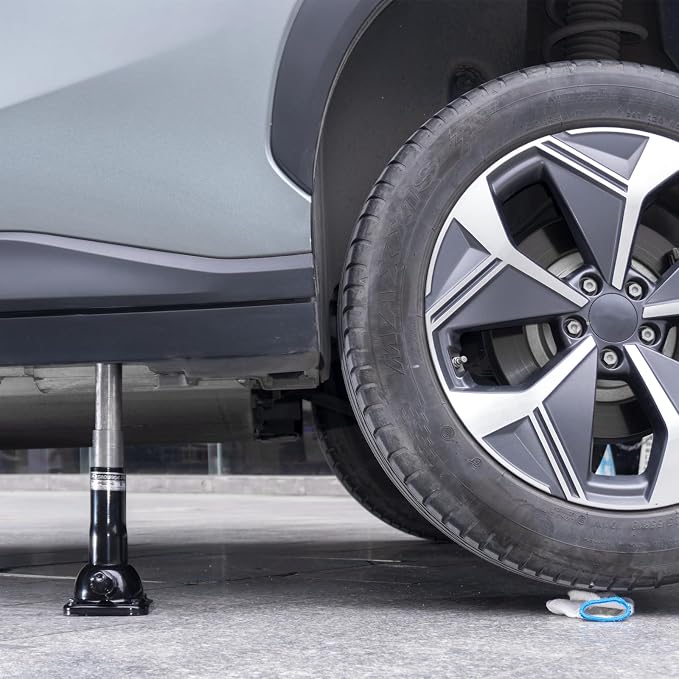 Car Jack 2 Ton Screw Jack and Jack Stand in One, 4000 lb Capacity, Off-Road/Overlanding Use (7.08" - 15.35") tire Jack fit Ford F150 Chevy Silverado Doge Ram Toyota Land Cruiser Prado (107B)
