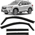 in-Channel Incredibly Durable Rain Guards for Subaru Forester 2019-2024, Original Window Deflectors, Vent Window Visors, Vent Deflector, 4 pcs. - 619342