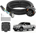 7 Pin Trailer Wiring Harness Kit 56413 Vehicle Standard 7 Way Connector Custom for 2015 2016 2017 2018 2019 2020 Ford F-150 Simple Fit Tow Hitch Harness