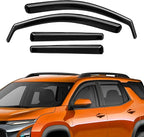 in-Channel Rain Guards Compatible with Chevrolet Equinox 2025-2026 (NOT for EV), Durable Side Windows Rain Guard Wind Visor 2025 2026 Equinox Window Deflectors Black 4 PCS