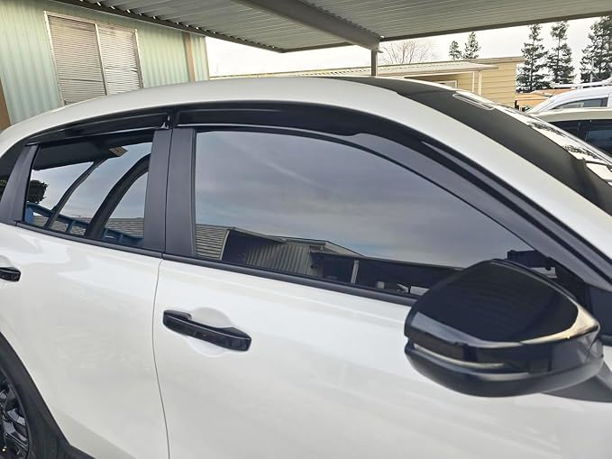 2023-2026 Tape-On Rain Guards for Honda HR-V Side Window Visor Deflectors LX EX-L Sport Smoke Tinted HRV Vent Shade Protectors 2024 2025