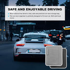 2PCS Small Leather Car Sun Visor Organizer, Multifunctional Auto Visor Document Holder with Sunglasses Clip, Universal Car Interior Organizer for Drving License, Card, Pen (Black+Gray)