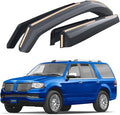 Goodyear Shatterproof in-Channel Window Deflectors for Lincoln Navigator 2007-2017, Rain Guards, Window Visors for Cars, Vent Deflector, Car Accessories, 4 pcs - GY008004