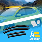 Extra Durable Window Deflectors Tape-On Window Visors Rain Guards Fit for Ford Escape 2020-2026, Sun Visors, Wind Vent for Shades, Exterior Car Accessories - 4pcs. AG0174