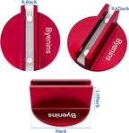 Car Aluminum Grooved Magnetic Jack Pad,Jack Pad Weld Frame Rail Adapter(red) with 0.4”Slotted Groove,Use for Car SUV Truck Pickup Maintenance,Repair and Tire Replacement