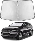 Windshield Sunshade Compatible for Audi Q7 2007-2013 2014 2015, Sun Visor for Front Windshield & Window Sun Shade Cover, UV Heat Blocker & Protector, Car Accessories