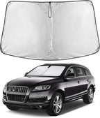 Windshield Sunshade Compatible for Audi Q7 2007-2013 2014 2015, Sun Visor for Front Windshield & Window Sun Shade Cover, UV Heat Blocker & Protector, Car Accessories