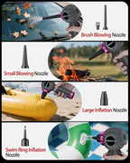 Handheld Car Vacuum Portable Cordless 25000Pa High Power Small Mini Hand Vacuum Rechargeable 4-in-1 Wireless Handheld Vac for Car Office Desktop Home Cleaning Ideal Gifts for Men & Women