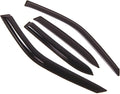 WD2-080 Dark Smoke 4 Pcs Set Window Visor (Outside Mount) Deflector Rain Guard Compatible with 1998-2002 Toyota Corolla Sedan