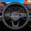 Deer Route Custom-Fit for Infiniti Steering Wheel Cover, Premium Leather Car Steering Wheel Cover with Logo, Non-Slip, Breathable, for Infiniti Accessories (A-Style,for Infiniti)