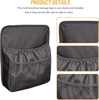 HZEL Car Trunk Organizer, Vehicle Backseat Hanging Storage Bag with Netting Pouch, Multifunctional Automotive Interior Seat Back Box Accessories, Universal for SUV, Sedan, Truck