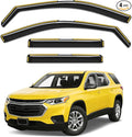 in-Channel Window Rain Guards Fit for Chevy Traverse 2018-2023 Rain Guards Extra Durable Chevrolet Traverse Window Deflectors Visors Vent Visors Vent Shades Car Accessories -4 pcs