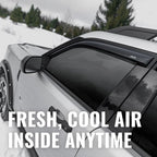 Auto Ventshade [AVS Outside Mount Rain Guards for 2015-2024 Ford Edge | Window Vent Visors, 4 pcs. - Smoke | 94930
