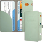 Car Registration and Insurance Holder, Vehicle Glove Box Organizer Cool Car Accessories, Car Document Holder for Cards, Driver License & Essential Document, JD-Green