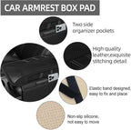 10 Pcs Car Floor Mats Full Set & Sport Leather Steering Wheel Cover 14.5-15 inch, Center Console Cover, Seat Belt Cushion, Cup Holder Coaster, Universal Automobile Interior Sets (Black)