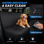 fidozen Waterproof Dog Car Seat Cover for Back Seat: Suitable for Small and Large Dogs, Hammock and Pet Protector, Backseat seat Cover (Full Bench, Extra Large(64" W))