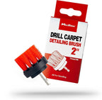 2" Universal M8 Medium-Duty Upholstery & Carpet Drill Brush – Power Scrubber Attachment for Car Detailing – Removes Grime, Stains & Spots from Fabric, Seats & Carpets