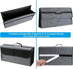 Car Trunk Organizer,Soft Felt Car Bag Organizer 20x6.11x10 inch Folding,for Honda CRV/for Civic/for Accord Ford/for Focus Fusion/for Toyota RAV4/for Jeep SUV/Truck/Sedan(Gray)
