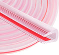 Rubber Edge Trim U Channel, 1/4" Self Adhesive Sheet Metal Edge Guard Protector, EPDM Seal Strip for Car Doors, Steel Plates, Glass, Hatches, Table Corners, Fit 1/4"(6.4mm), 20Ft, Clear