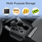 ABS Center Console Organizer for Toyota RAV4 2026 Hanging Storage Box Interior auto Accessories Black