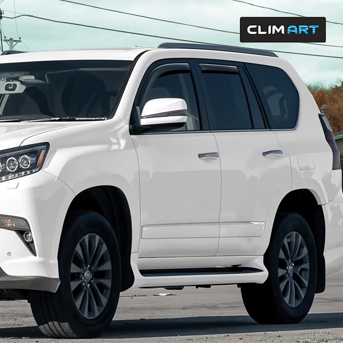 in-Channel Incredibly Durable Rain Guards for Lexus GX 2010-2023, Original Window Deflectors, Vent Window Visors, Vent Deflector, 4 pcs. - 610482