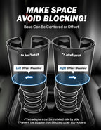 Car Cup Holder Expander Compatible with Toyota RAV4 2025 2024 2023 2022 2021 2020 2019,Compatible with Yeti Ramblers 12-36oz, Hydro Flasks 18-40oz,Large Bottles in 3.4"-3.8" (18-40oz)