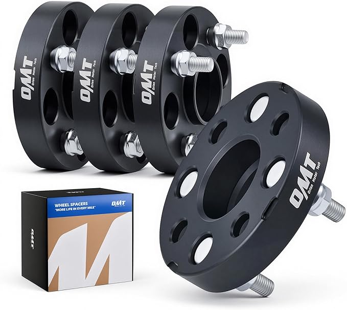 1"(25mm) 4x100 Wheel Spacers Compatible with Honda Accord Civic, Mini Cooper, Toyota Corolla Prius, 56.1mm Bore Hubcentric Wheel Spacer Kit with M12x1.5 Studs