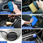 Car Cleaning Kit, Car Interior Detailing Kit with High Power Handheld Vacuum Cordless Rechargeable, Detailing Brush Set, Windshield Cleaner, Complete Auto Accessories for Men, Women Gift