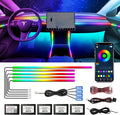 Tesla Dreamcolor Interior Car Lights, Tesla Car Accessories 9 in 1 Car LED Strip Lights with APP Control and 213 Modes, 175 inches 593 LEDs Acrylic Fiber Optic Lights, RGB Neon Car Lighting