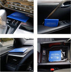 Car Registration and Insurance Card Holder, Vehicle Glove Box Car Organizer, Interior Car Accessories for Documents, Cards, License - 2 Pack