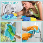 15 Pcs Car Microfiber Towels Buffing Drying Wash Cleaning Cloths Plush Large Towels Thick Care Polishing Detailing Waxing Scratch Proof Towel, 15.75 x 15.75 Inch (Light Blue)