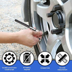 Pencil Tire Pressure Gauge - 12 Pack - Bulk Heavy Duty 0-50 PSI Hard Polymer Pen Mechanical Air Gauge for Cars, Trucks, Motorcycles, Bicycles - for Replacement Roadside Emergency Kit