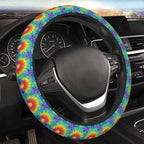 Universal 15 Inch Tie-Dye Steering Wheel Cover - Non-Slip Thick Neoprene Car Wheel Protector, Breathable Auto Interior Decor for Women Men, Fits Most Cars, SUVs, Sedans & Trucks