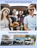 Car Cup Holder Tray - 4 in 1 Adjustable Car Cup Holder Expander with Food Tray Table and Phone Mount 360° Swivel for All Purpose, Automotive Essentials for Driver and Front Passenger