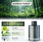 Ceeniu Smart Car Air Freshener, Larger 135ml Capacity, Long-Lasting 6-Month Fragrance, Auto On/Off, Quiet Operation, Stylish Ambient Light, Premium Scent for Women, CF3 Diffuser, Bamboo Forest Scent