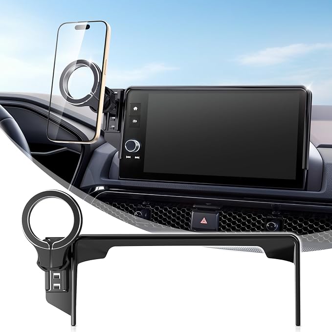 Car Phone Holder for Honda CR-V HR-V 2023 2024 2025 2026: for MagSafe Magnetic Cell Phone Mount for HRV CRV Accessories 7/9 inch Screen - Touchscreen Cradles Strong Magnets for iPhone Samsung