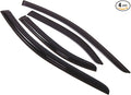 Outside Mount Window Vent Visors Rain Guards Compatible with Acura TSX 2004-2008 | Side Window Wind Deflectors Rain Shields | Smoke Tinted, 4 Pcs Set, DGWV-006