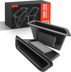 Front Row Door Side Storage Box Handle Tray Interior Accessories Compatible with Ford Mustang 2015-2023(2pcs)