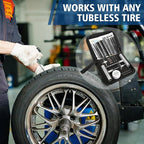 Tire Repair Kit, 44 Pcs Professional Heavy Duty Universal Emergency Flat Tire Repair Kit to Fix Punctures, for car Motorcycle, Truck, Golf Cart, ATV, Tractor, ARB, RV, SUV, Trailer etc.