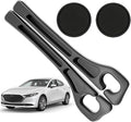 Car Seat Gap Filler Organizer Compatible with Mazda 3 Accessories Seat Gap Plug Blocker with Storage Slot Non-Slip Car Cup Holder Coaster Black