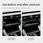 Center Console Organizer for Toyota RAV4 2026 Central Control Storage Box Insert Tray ABS and PVC Interior Auto Accessories Black 2PCS/Set