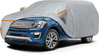 Car Cover for 1997-2026 Ford Expedition/Lincoln Navigator SWB, Waterproof Custom-fit All Weather Sun Rain UV Dust Snow Protection Outdoor Expedition Car Cover with Door Zipper and Cotton Lining-Grey