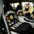 2 Pack Car Towels Seat Cover with Storage Bag, Multifunctional Microfiber Towel for Gym Outdoor Sport Running,Picnic, Beach, Pet Dog Travel,Fits Car SUV Truck (Summer Vibes)