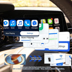 2026 Mini Wireless Carplay Adapter, Upgrade Wired to Wireless for Carplay & Android Auto, Plug And Play, Fast Auto-Reconnect Stable Control, Zero Delay Car Play for Iphone Ios 10+, Android 11+, Orange
